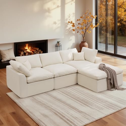 110in Cloud Sectional with Ottoman